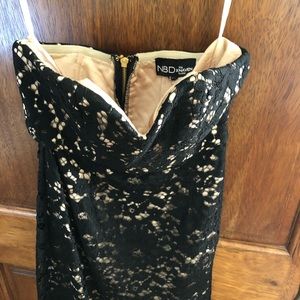 NBD xNaven twins strapless mini dress size xs